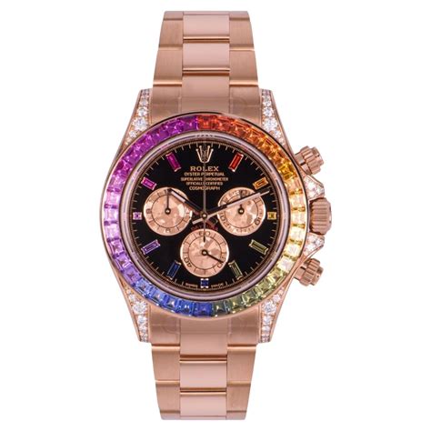 rolex daytona 116595rbow rainbow rose gold|Rolex daytona rose gold price.